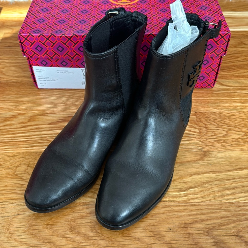 Tory Burch Wyatt Mid Calf Bootie
